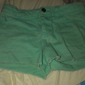 Teal shorts